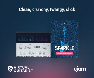Clean, crunchy, tangy, slick Virtual Guitarist Sparkle by UJAM